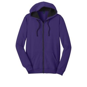 'Concreet Fleece' Full-zip Classic Purple Hoodie